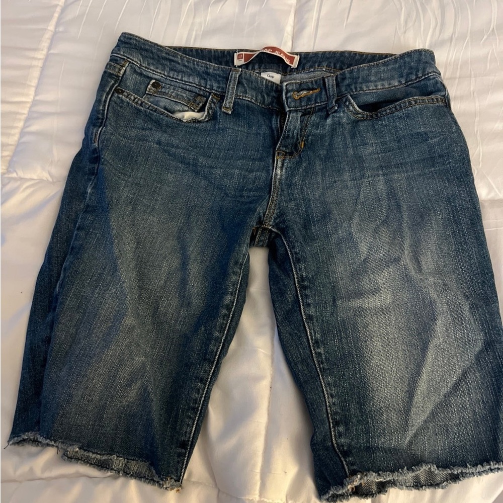 Denim Jean Capri Shorts